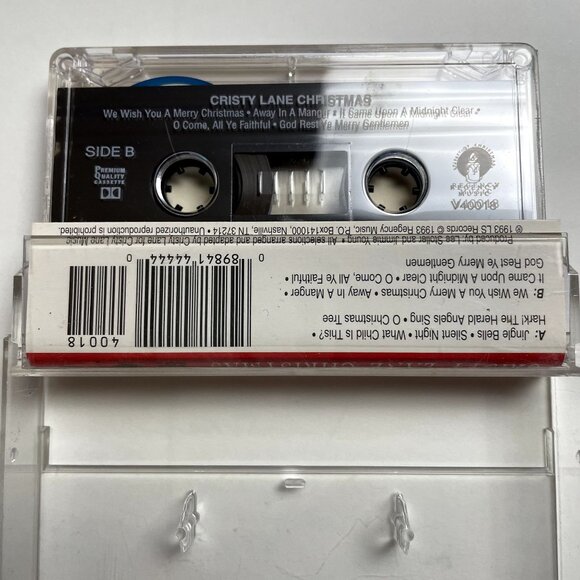 Vintage Cristy Lane Holiday Christmas Audio Music Cassette Tape 1993 u - Picture 3 of 4